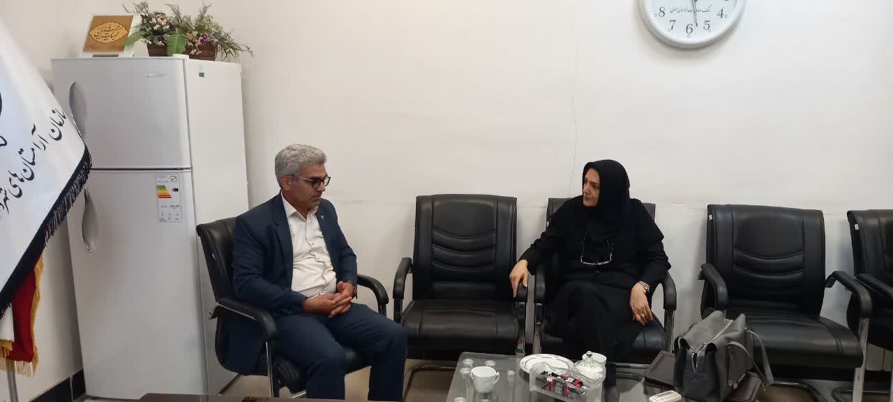 بررسی راه های تعامل مشترک در دیدار مدیر اجرایی دادپزشک خراسان جنوبی با رئیس آرامستان